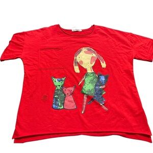 Red yesno shirt size L